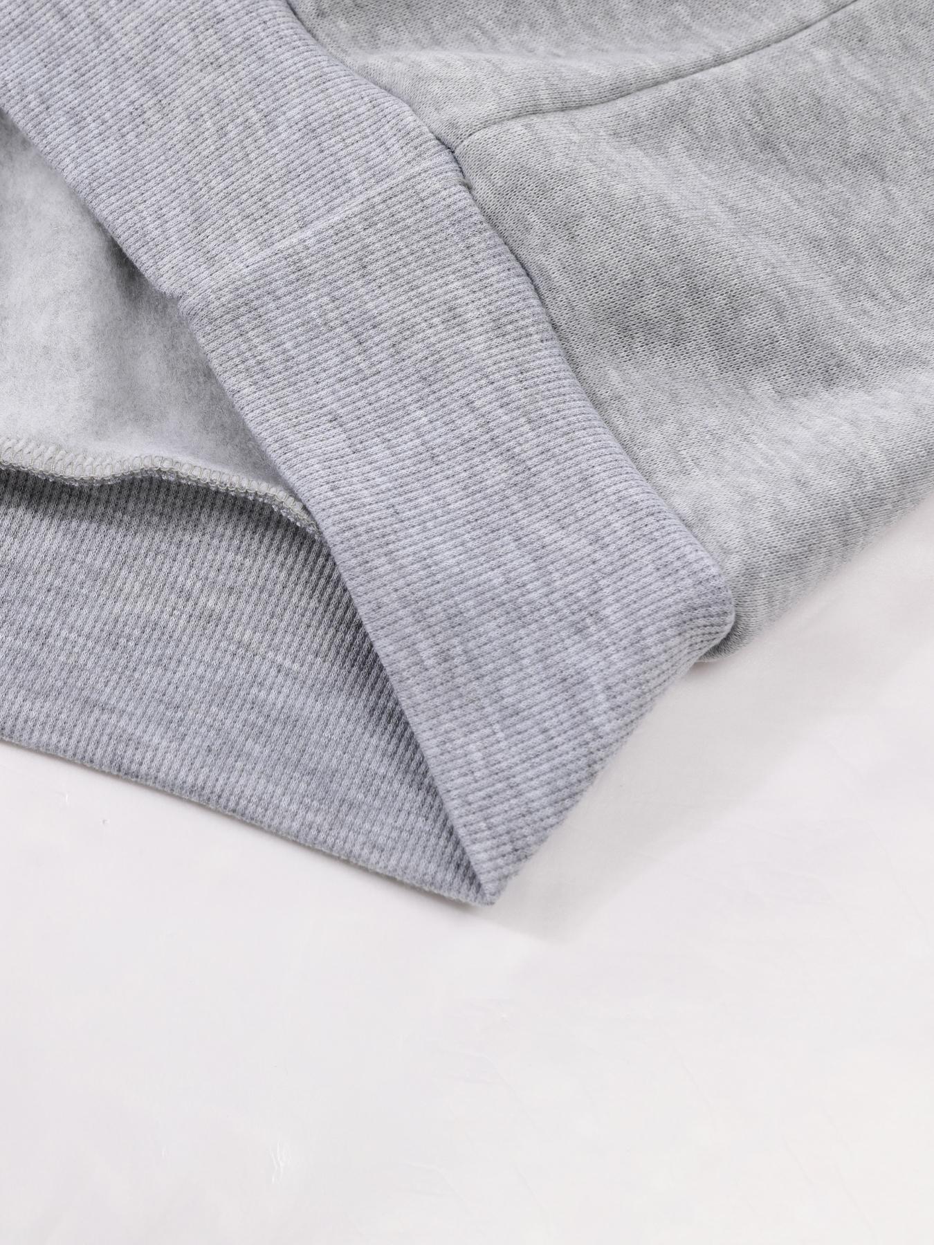 Men's Regular Fit Letter Print Half Zip Hoodie, Graphic Hoodies, Casual Comfy Long Sleeve Hooded Sweatshirt for Daily Wear, Men's Clothes for Fall & Winter, Tops