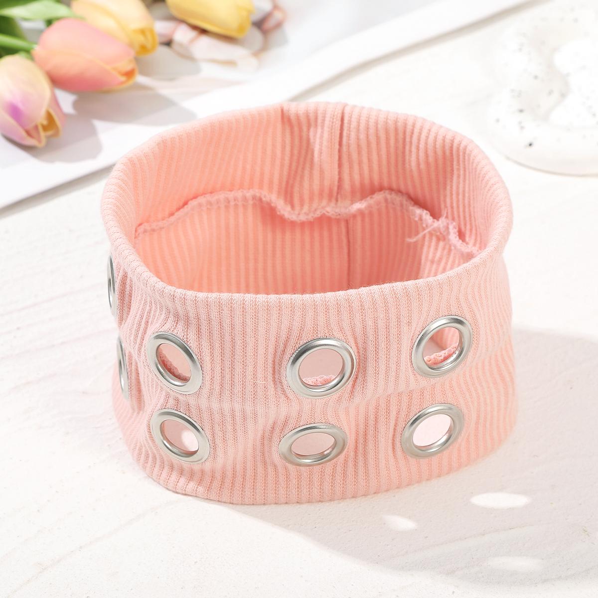 AWAYTR Buy One Get One Free Y2K Punk Girl Punk Grunge Hollowed Out Eyelets Elastic Wide Headband Fashion Rock Gothic Sports Headbands Hair Accessories