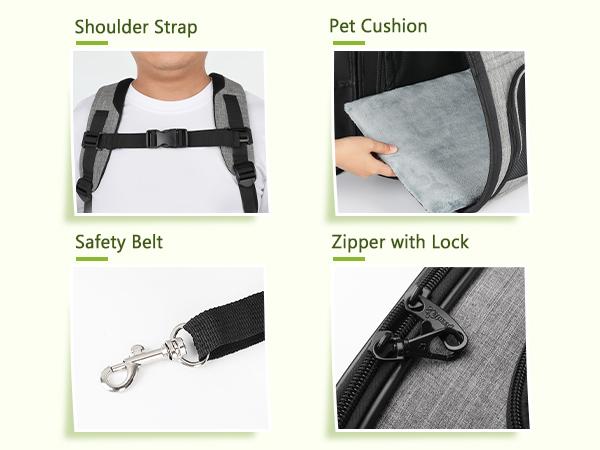 Pecute Expandable Cat Backpack with Breathable Mesh for Cats Small Dogs Puppies