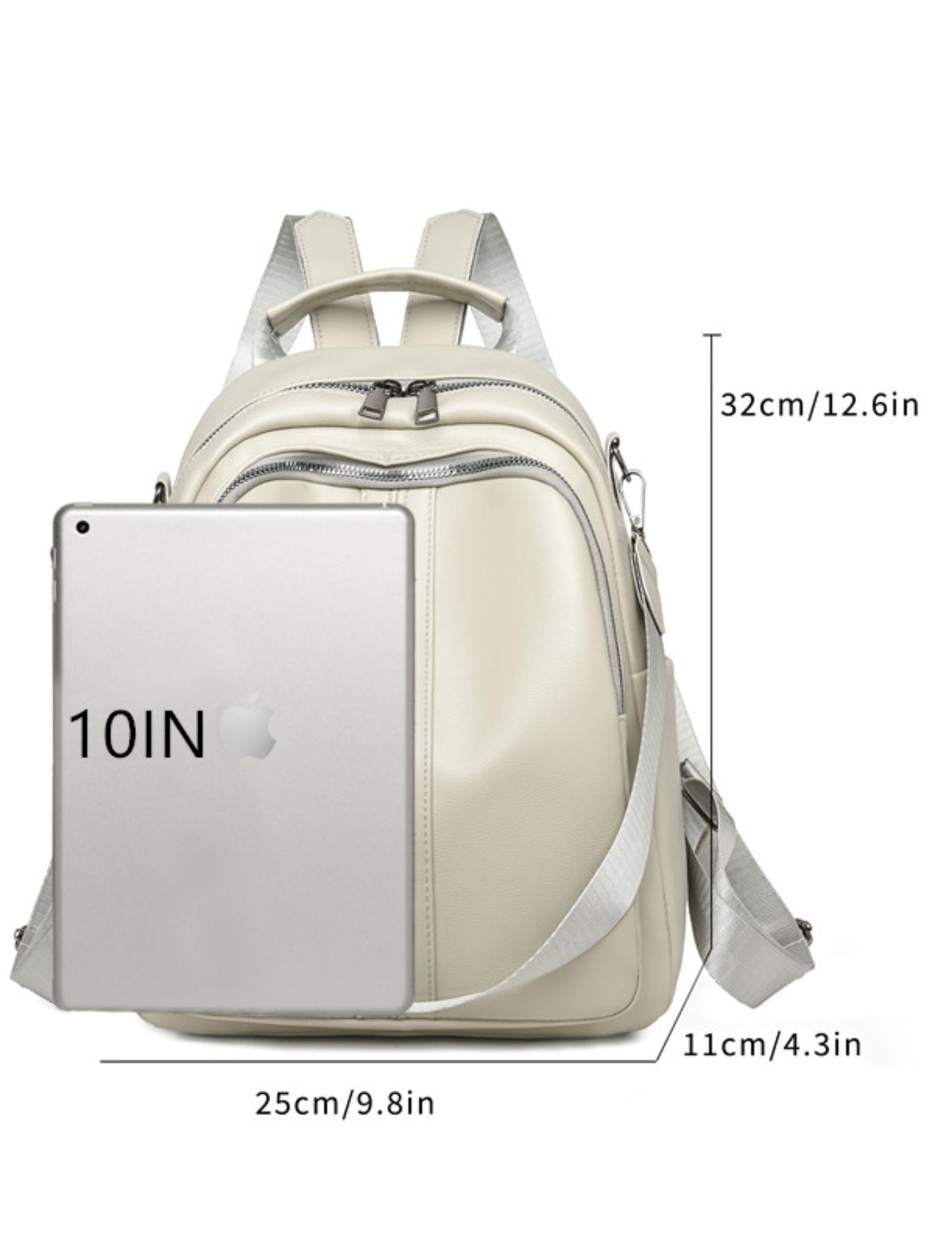 Soft Leather Casual Backpack, Vintage Women's High-End Bag, Multi-Functional Use, Large Capacity Storage, All Seasons