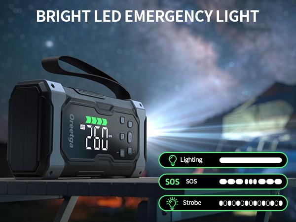 9000A Car Battery Jump Starter with Air Inflator/Deflator Compressor, 7 in 1 Portable Jumper Box Power Pack (ALL Gas/12.0L Diesel) Combo Cordless Air Pump for Tire Inflator & Large LCD Screen Portable Car