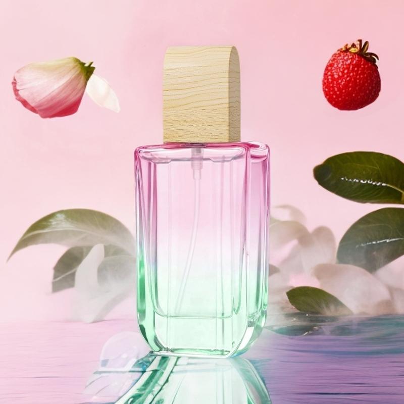 Strawberry Ice Cream Scented Perfume for Women 50ML Top Notes Strawberry Blackberry Middle Notes Jasmine Base Notes Vanilla Amber Sandalwood Juicy Flirty Sweet Scent Skin Like Fragrance Fruit Floral Scent Fruity Fragrance Perfume
