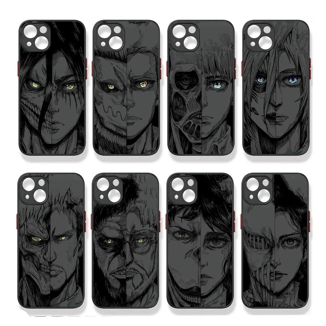 Attack On Titan Printed Soft TPU Phone Case - Universal Fit, Anti-Drop Protection, Shock Resistance, Wireless-Friendly, Stylish Aesthetic for iPhone 17 Pro Max/Air, 16-11 Plus Pro Max & Samsung S26-S21 FE Plus Ultra Mobile Accessories