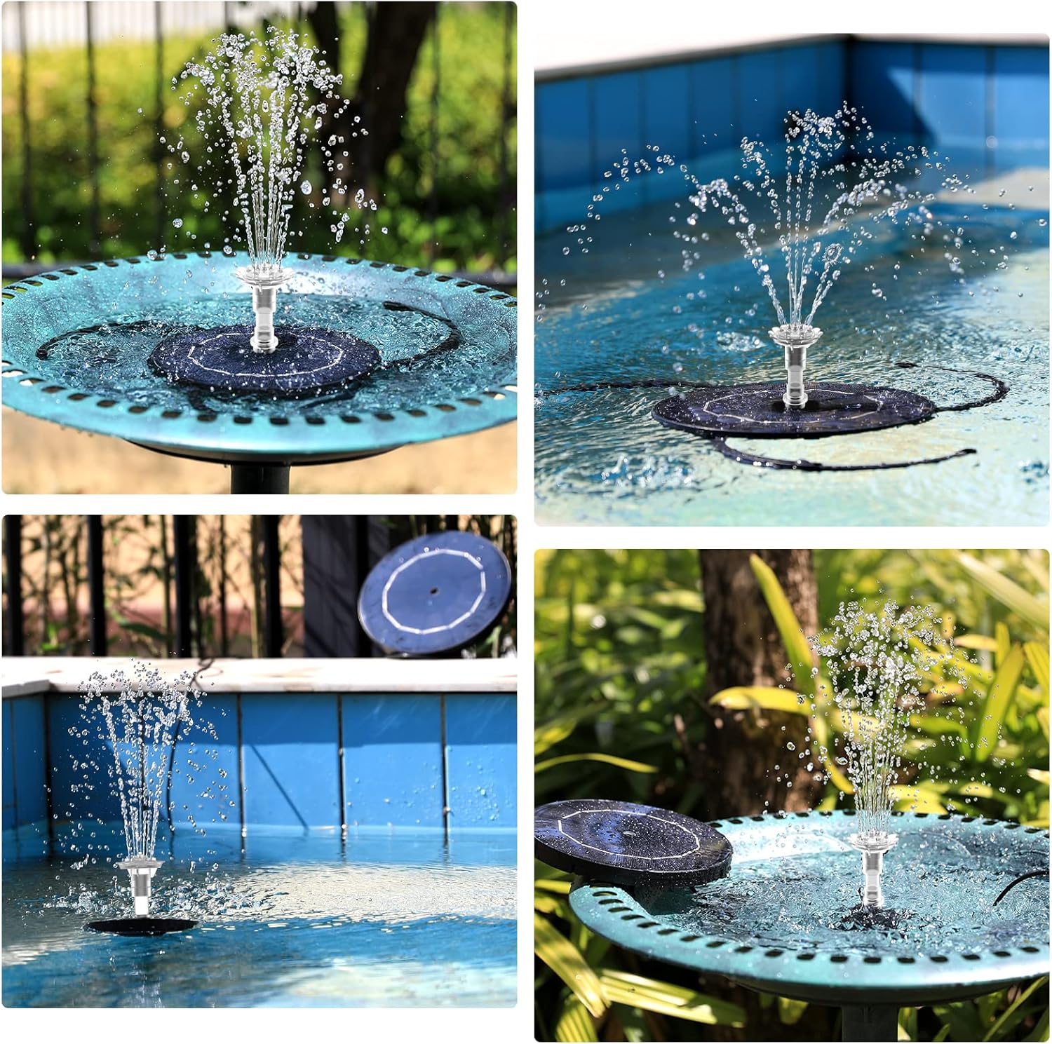 AISITIN Solar Fountain Pump – DIY Solar-Powered Water Feature for Bird Baths, Gardens, Ponds, and Fish Tanks AISITIN Solar Fountain Pump – DIY Solar-Powered Water Feature for Bird Baths, Gardens, Ponds, and Fish Tanks