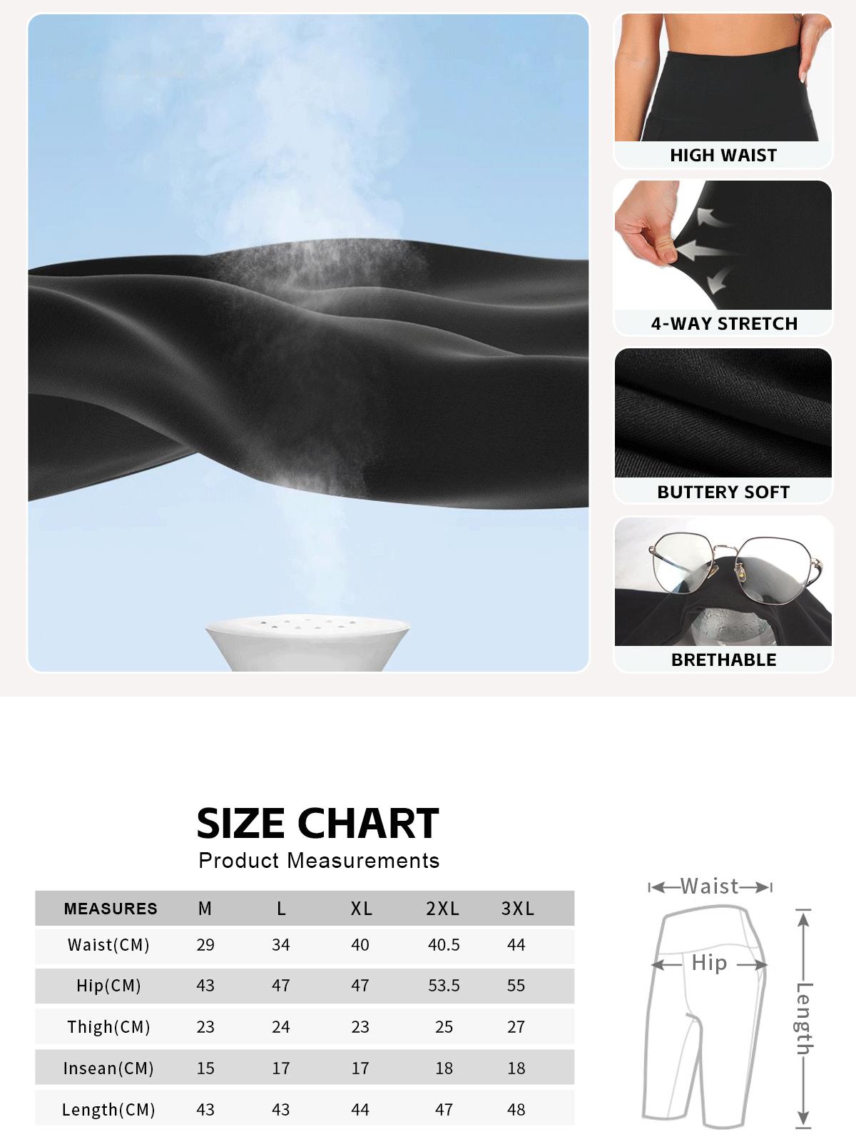 5pcs Solid High Waist Plus Size Yoga Shorts, Women's Sportswear, good Breathable, for Summer, Available in Multiple Sizes. Simple cycling pants