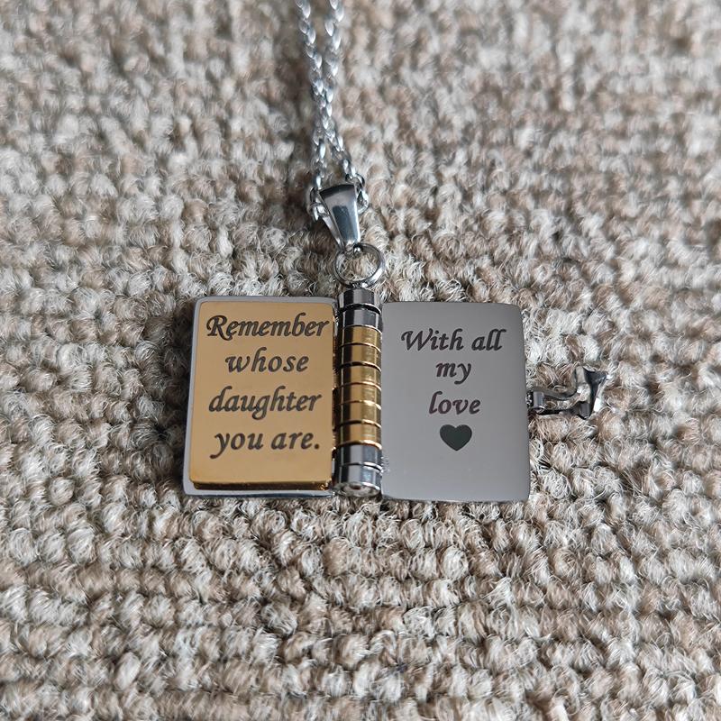 My Little Star Book Necklace for Daughter, Son, Lover, Granddaughter, Birthday Gift Graduation Jewelry of Love, Adorable & Meaningful Jewelry