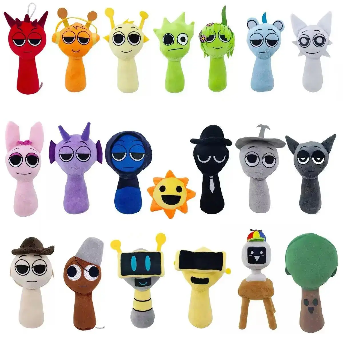 Sprunki Plush Toys Sprunki Plushie Sprunki Soft Game Cartoon Pillow Kids Birthday Gifts Stuffed Dolls Christmas Gift