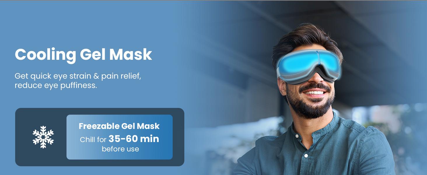 【BOB AND BRAD Eye Massager】with Heat and Cooling Therapy, Adjustable Comfort Heated & Cooling Massaging Device Eye Mask for Eye Strain Dry Eye Relief, Improve Sleep, EyeOasis 2 Eye Massager for Migraines, Christmas Gifts for Women Men Dads, Mom, Husbands