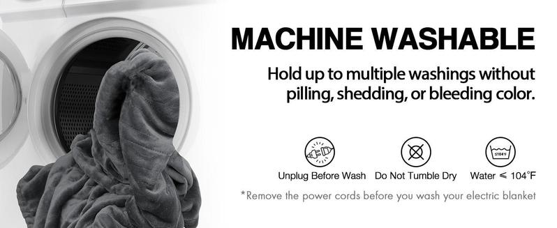 Heated Weighted Blanket 10 lbs, Heavy Electric Throw Blanket with Premium Glass Beads, Twin Size, Cozy Soft Flannel, 10 Heating Settings, Perfect Present for Winter, Women, Mother's day Christmas, New Year Gift