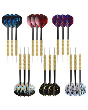 Magnetic Darts - 24 Count Plastic Wing Replacement Darts with Durable Safe Tips for Magnet Dartboard, Outdoor Games Toy for Kids