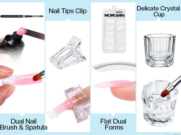 MOROVAN 2.5oz 75ml Slip Solution Kit for Poly Gel - Nail Tech Equipment with Nail Froms Anti-Stick Gel Liquid with Dual-Ended Brush 100PCS Nail Forms for Beginner MOROVAN 2.5oz 75ml Slip Solution Kit for Poly Gel - Nail Tech Equipment with Nail Froms Anti-Stick Gel Liquid with Dual-Ended Brush 100PCS Nail Forms for Beginner