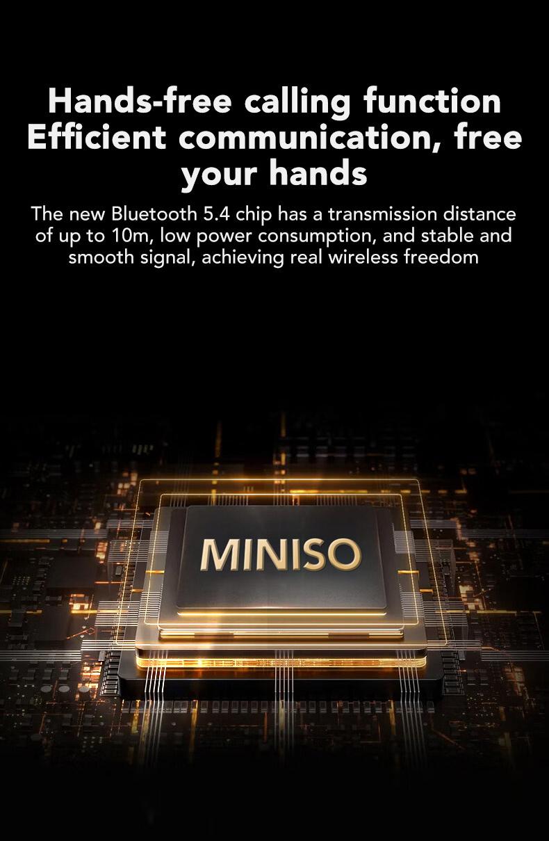 MINISO Portable 5W Wireless Bluetooth Speaker ,Mini Pocket Sound 8 Hours Music Time Speaker , 2 in 1 Stereo Sound Speaker Audio Smartphone