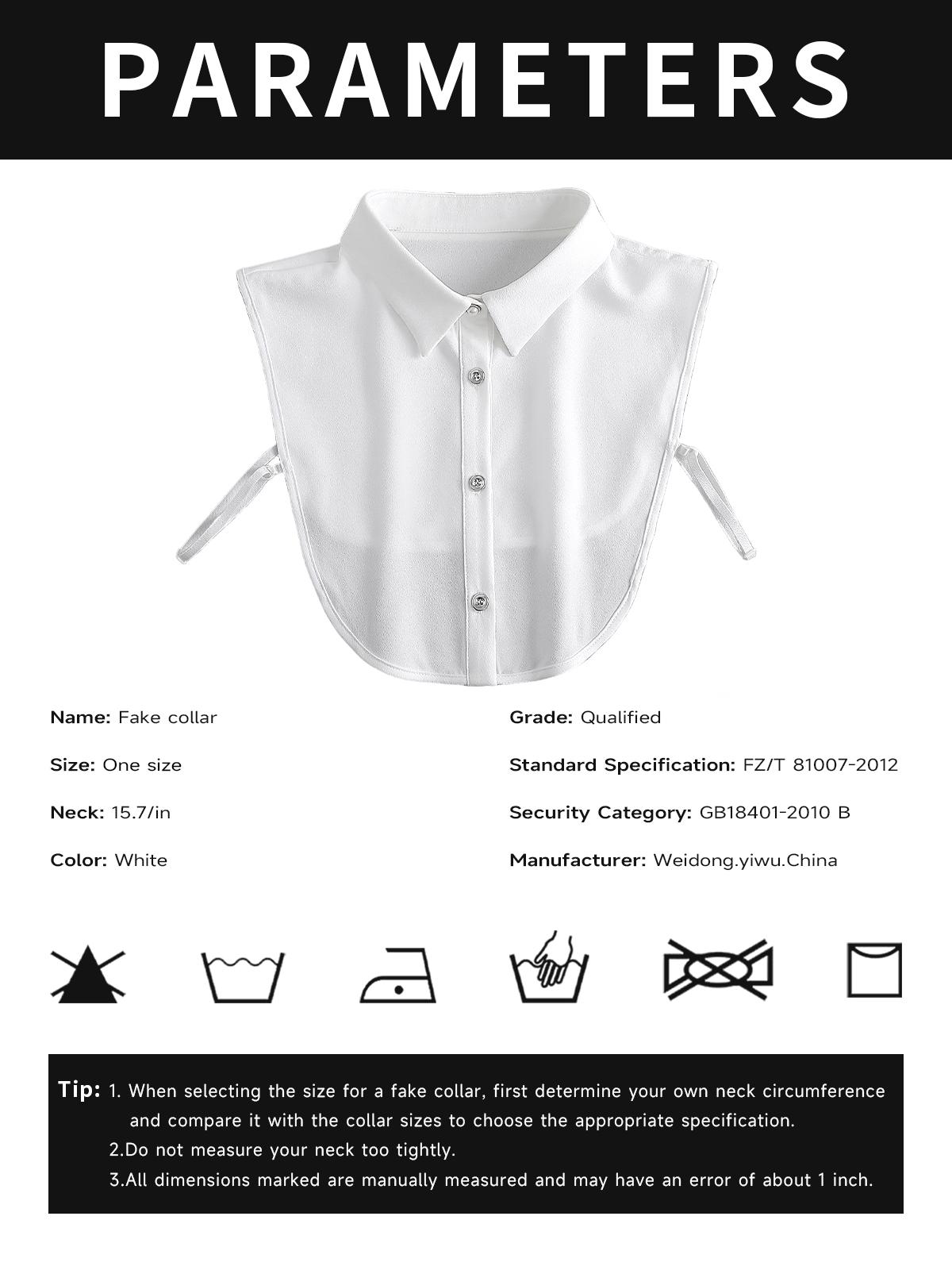 White detachable collar imitation collar decoration simple European half collar shirt Dickey collar women's imitation collar