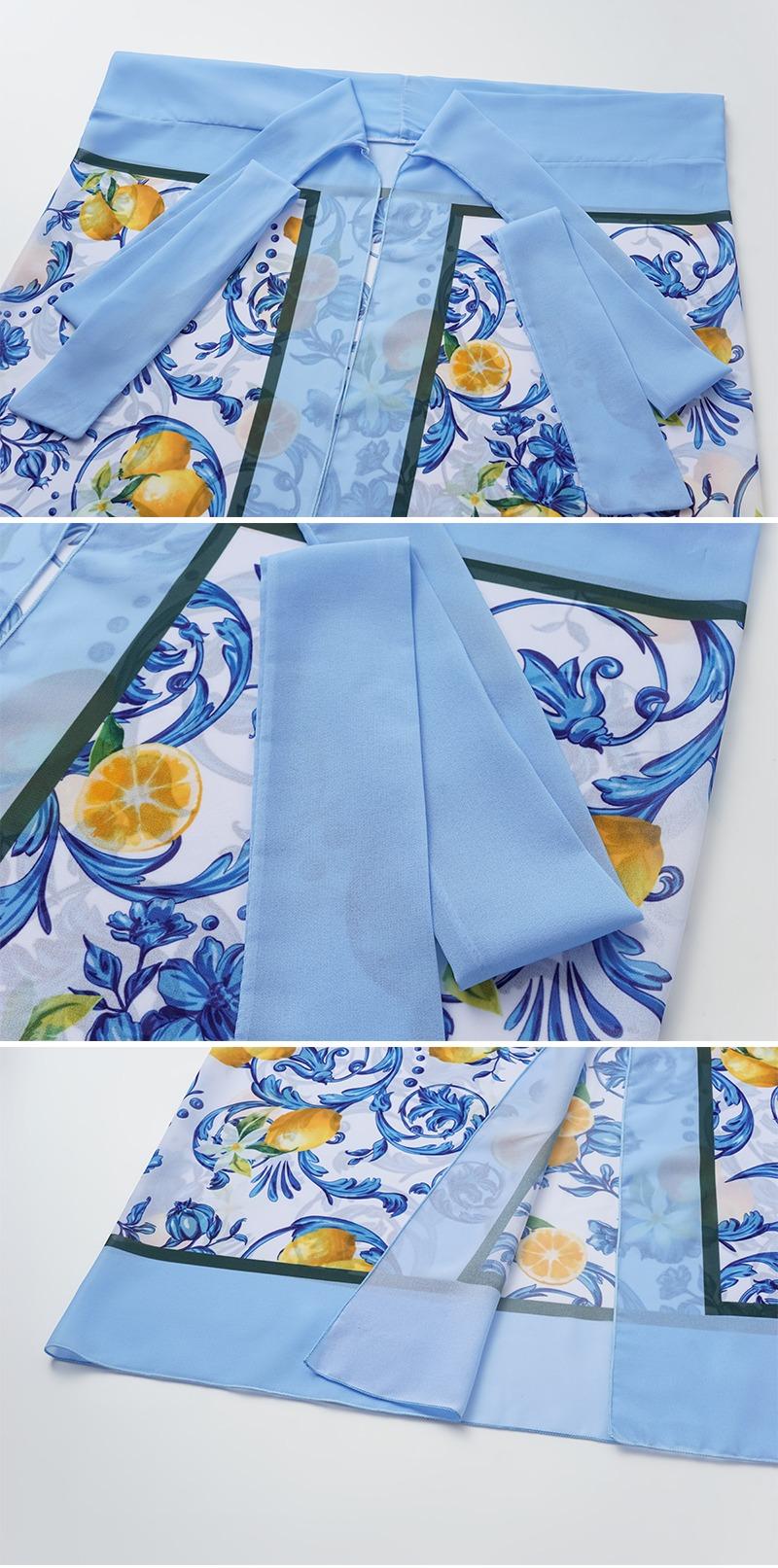 FLAXMAKER Women's Lemon Print Tie Shoulder One Piece women Swimsuit and Sarong Cover Skirt Set Swimdress Bathing Suit Stylish Beachwear #TikTokShopBlackFriday