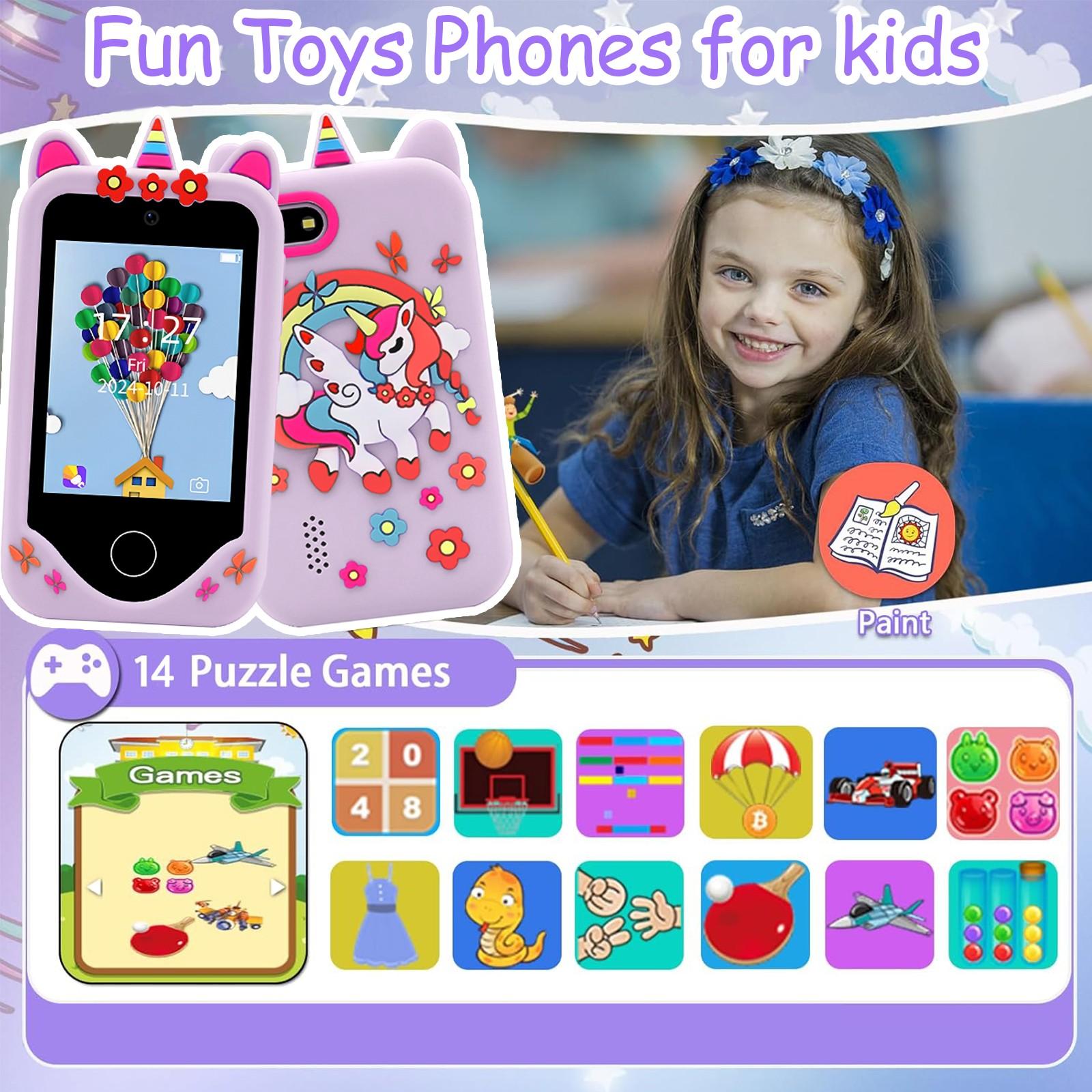 Kids Smart Phone Dual Camera Learning Toy With HD Display Music Playing Function And Interesting Game Options Wonderful Gift For Kids