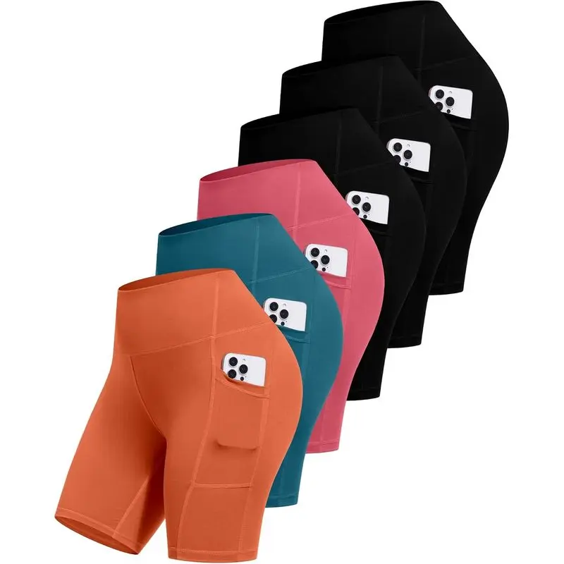6 Packs - Black/Black/Black/Orange/Coral Pink/Peac
