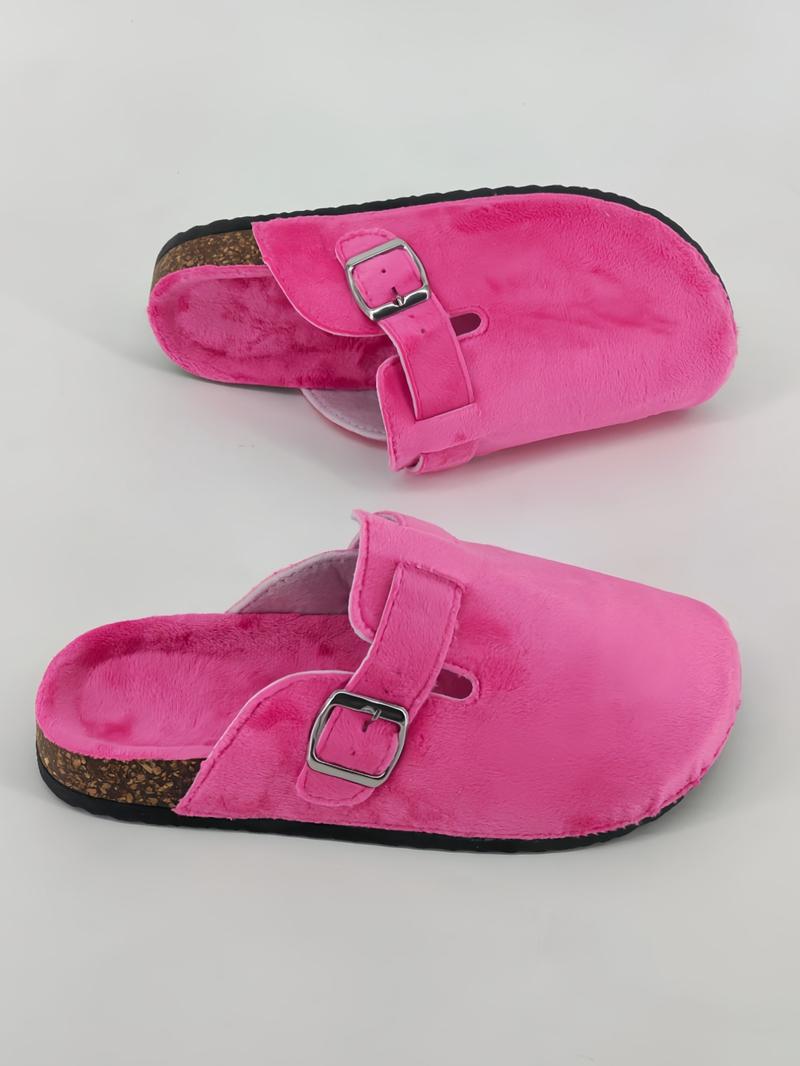 Women's Fashion New Open Toe Slip-On Sandals, Comfortable Single Buckle Design, Casual Outdoor & Indoor Wear, Simple Flat Shoes