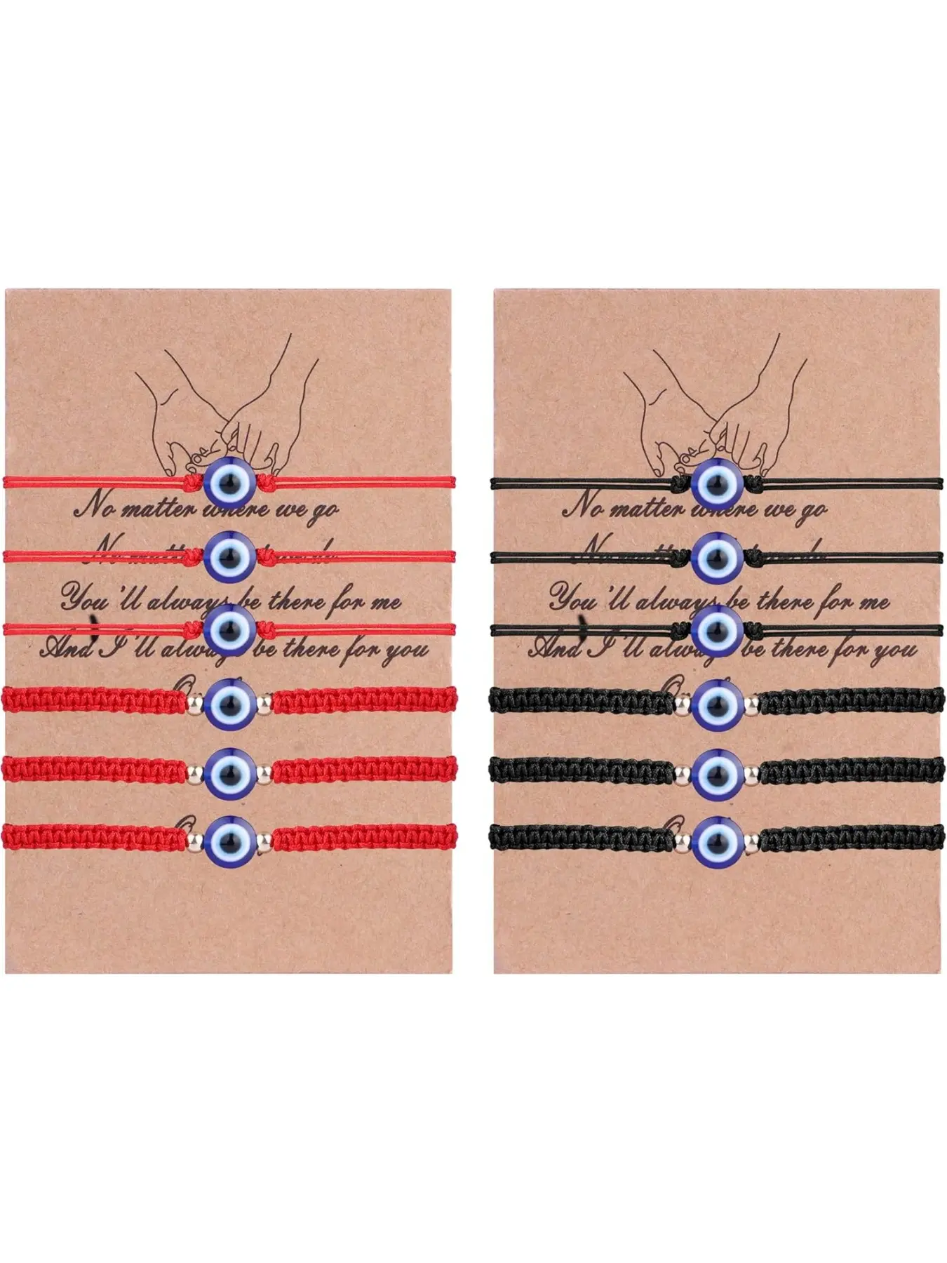 12pcs Evil Eye Charm Bracelet Set, Adjustable Braided String, Boho Style, Daily Wear, Choking Hazard Warning, All Seasons, Bohemian Bracelet