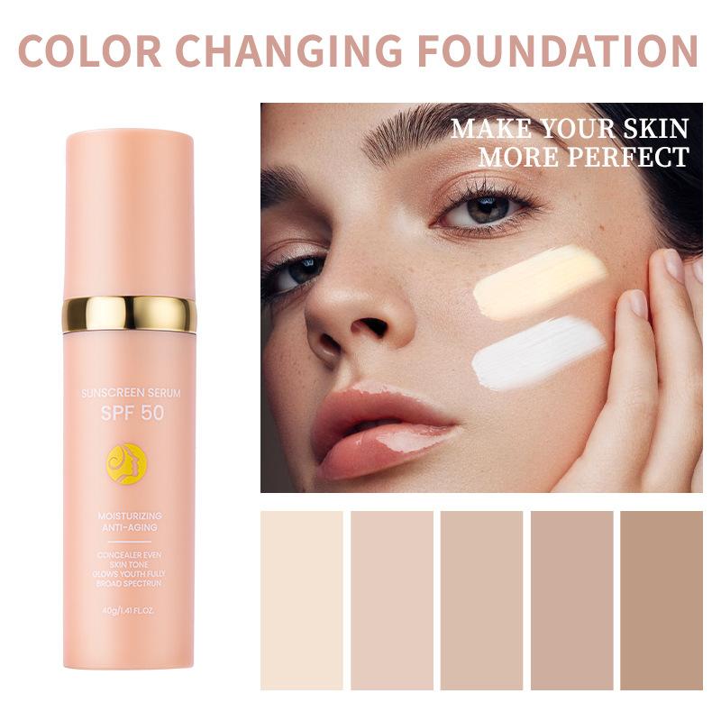 Essential Commuter Liquid Foundation, Hydrating Lightweight Natural Radiant Moisturizing, Sunscreen + Foundation + Skincare All-In-One