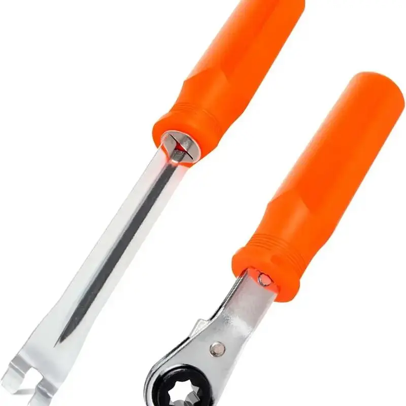 Adjustable Ratcheting Wrench Set - 5/16in Double Square Drive Reversible Metal Spanners, Multifunctional Mechanic Tools with Easy-Adjust Mechanism, Heavy-Duty Industrial Fork End Release for Truck Maintenance, Multifunctional Wrench Set