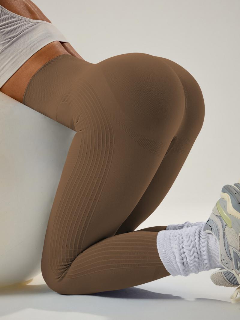 Women's High Waist Tummy Control & Butt Lifting Yoga Pants, Quick-Dry Breathable Compression Sports Leggings for Running & Fitness