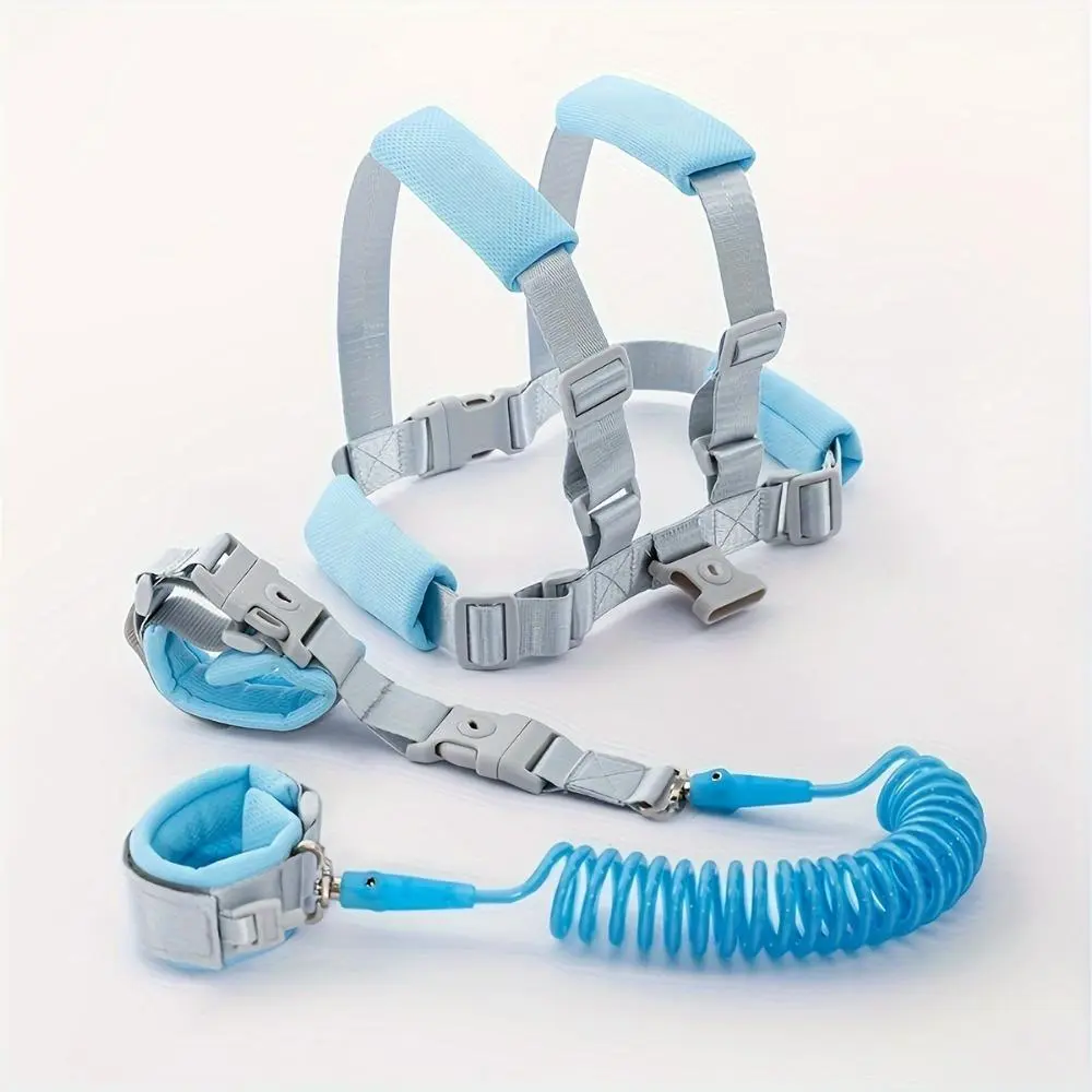 Retractable Anti-Lost Wrist Link, Dual-Use Adjustable Safety Tether Wristband, Portable Soft Padded Safety Strap, Outdoor Travel Mall Crowd Walking Safety Gear for Group Outings
