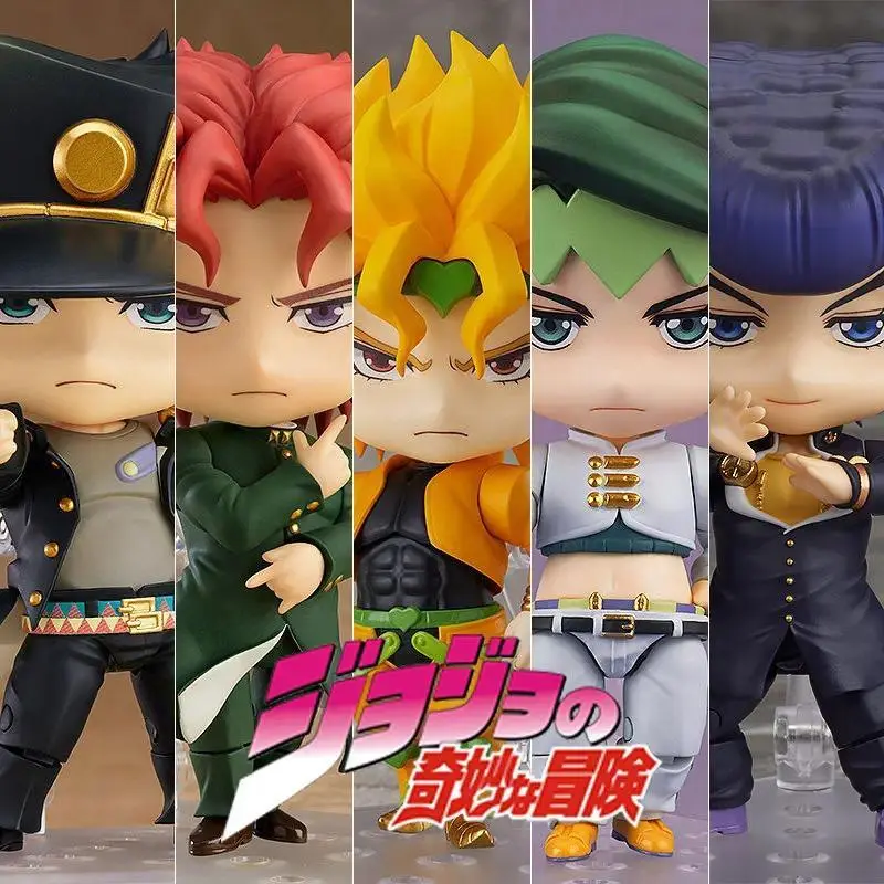Q Version Anime Jojo'S Bizarre Adventure Kujo Jotaro Kakyoin Noriaki Figures Model Doll Toy Movable Collection Regular Version