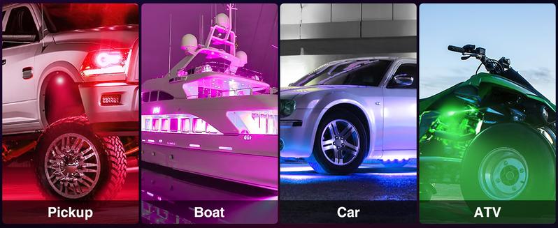 Nilight RGB LED Rock Lights Kit 6 PCS 18LED Wide Angle Wheel Well Light with Remote & Bluetooth App Dual Control Multi Modes Underglow Multicolor Neon Pod for ATV UTV SUV Offroad Truck RZR Boat dealsforyoudays Nilight RGB LED Rock Lights Kit 6 PCS 18LED Wide Angle Wheel Well Light with Remote & Bluetooth App Dual Control Multi Modes Underglow Multicolor Neon Pod for ATV UTV SUV Offroad Truck RZR Boat dealsforyoudays