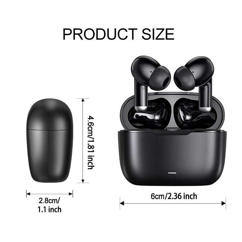 Bluetooth-compatible Compatible Headphones with Microphone, Long Battery Life, Comfortable Fit, Ideal for Daily Use