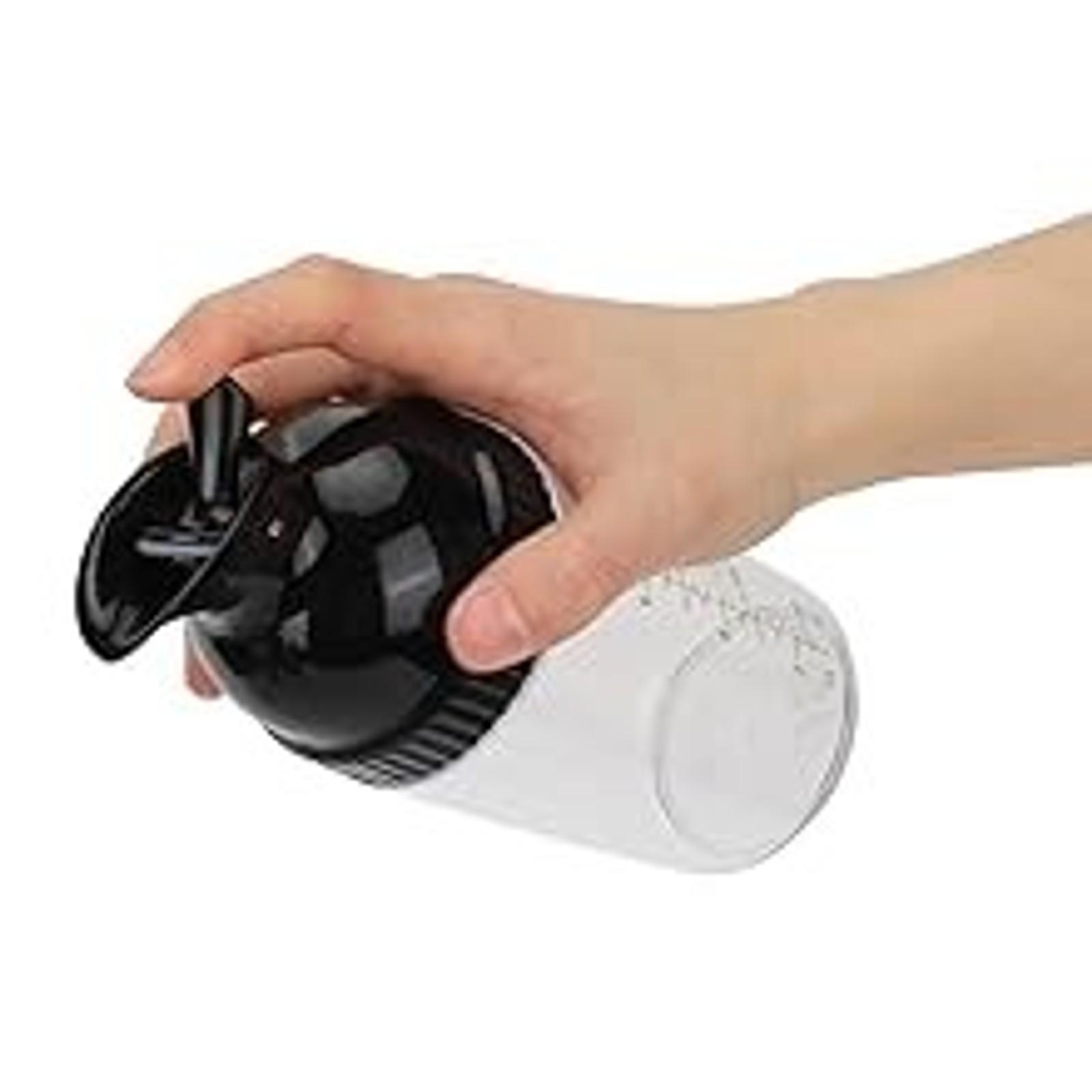 Salad Dressing Shaker Container, Homemade Salad Dressing Bottle Mixer Measure,Dripless Pour, Soft Grip, BPA Free（2 Pcs）