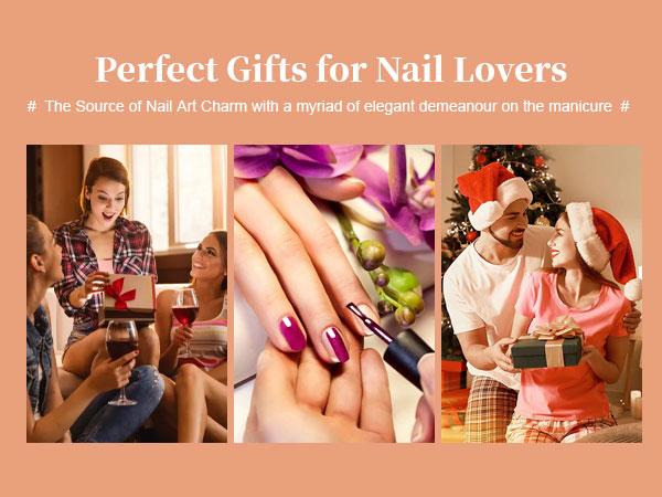 JODSONE 60 PCS Gel Nail Polish Starter Kit 55 Color Combination of Light and Dark Colors Emerald Green Klein Blue Soak off No Wipe Base Coat Matte and Glossy Top Coat Nail Gel Kit