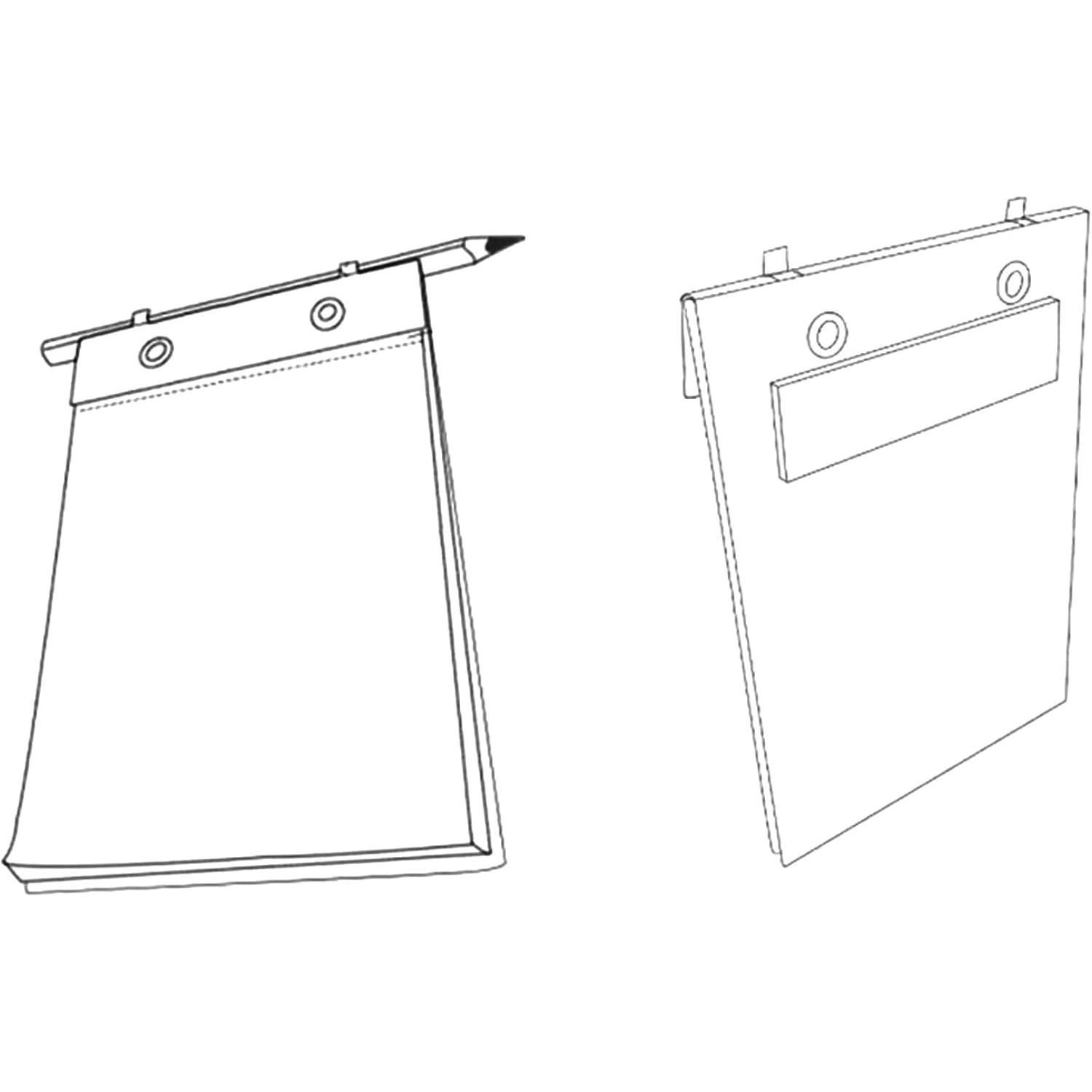 Shower Notepad -100 Pages of Stone Paper with Pencil & Holder - Sticks to Wall with No  - 4 Colors  -  for  or Office (Grey)