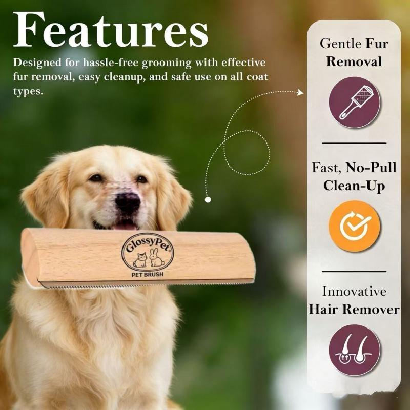 Dog grooming brush (L), pet grooming brush, dog brush, cat brush - a grooming tool suitable for both short-haired and long-haired dogs, dog comb, cat comb, efficient grooming tool.