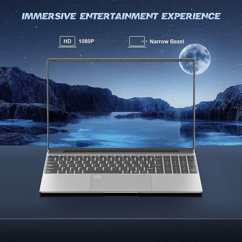 15.6" Intel  6500U Laptop Computer PC Windows 11 Pro 32GB DDR4 1TB SSD Laptops Office Fingerprint Unlock Notebook PC