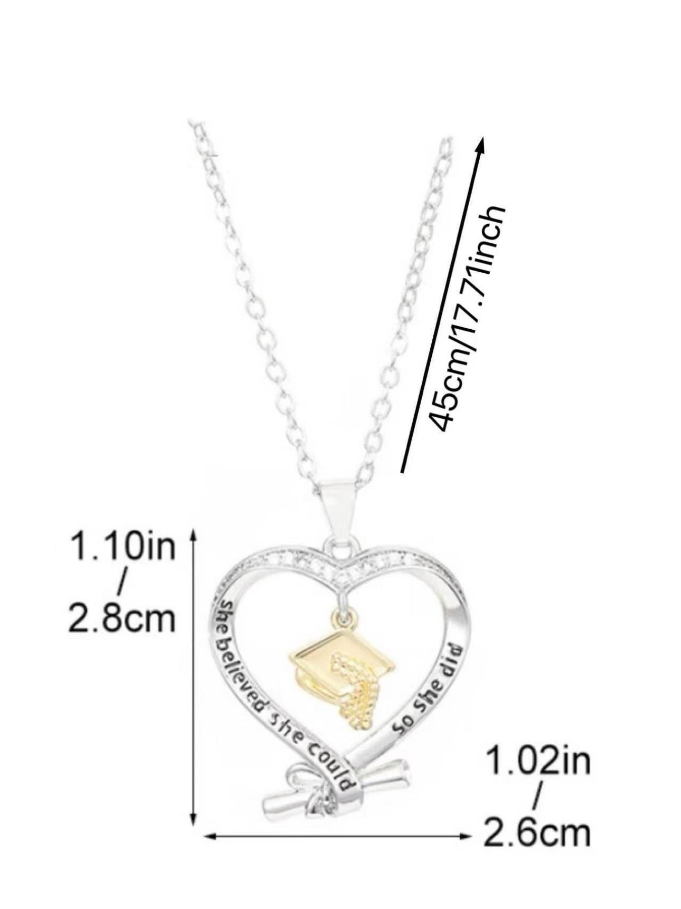 Graduation Season Creative Design Graduation Souvenir Gift, Phd Hat Necklace, Rose Flower Bear, PVC Handbag Packaging Box