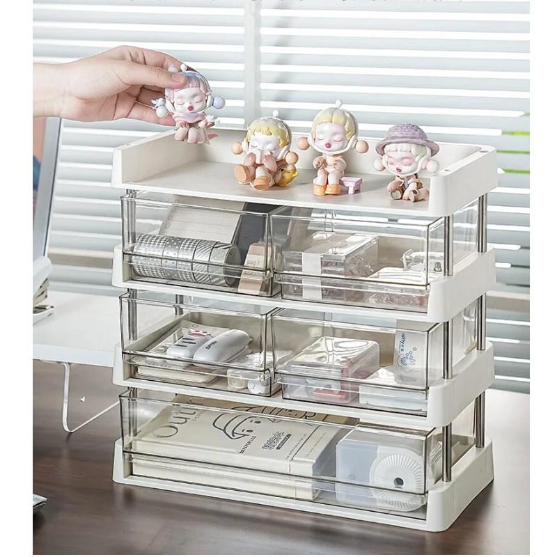 Stackable Desktop Storage Organizer Modular Multi-Layer Shelf for Coffee Station, Snacks, Office Supplies & Daily Essentials, Table Organizers Stackable Desktop Storage Organizer Modular Multi-Layer Shelf for Coffee Station, Snacks, Office Supplies & Daily Essentials, Table Organizers