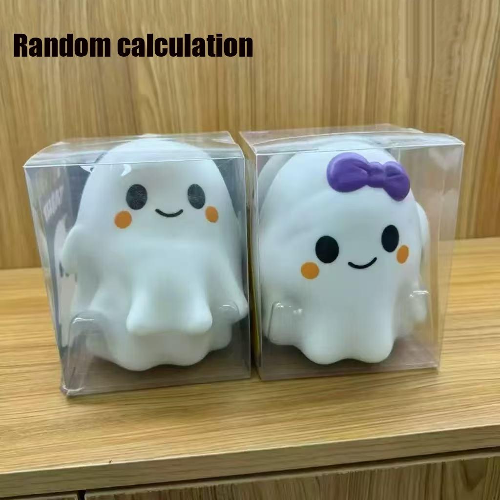 Halloween Ghost Stress Relief Toy, Slow Rebound Funny Mallow Candy, Perfect for Halloween Decor, Fans, Squeezing, Soft and Plush, Slow Rebound Squishies