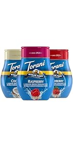 Torani Coffee Syrup, Classic Caramel Flavored Syrup for Drinks, Pump Included, 25.4 Fl Oz