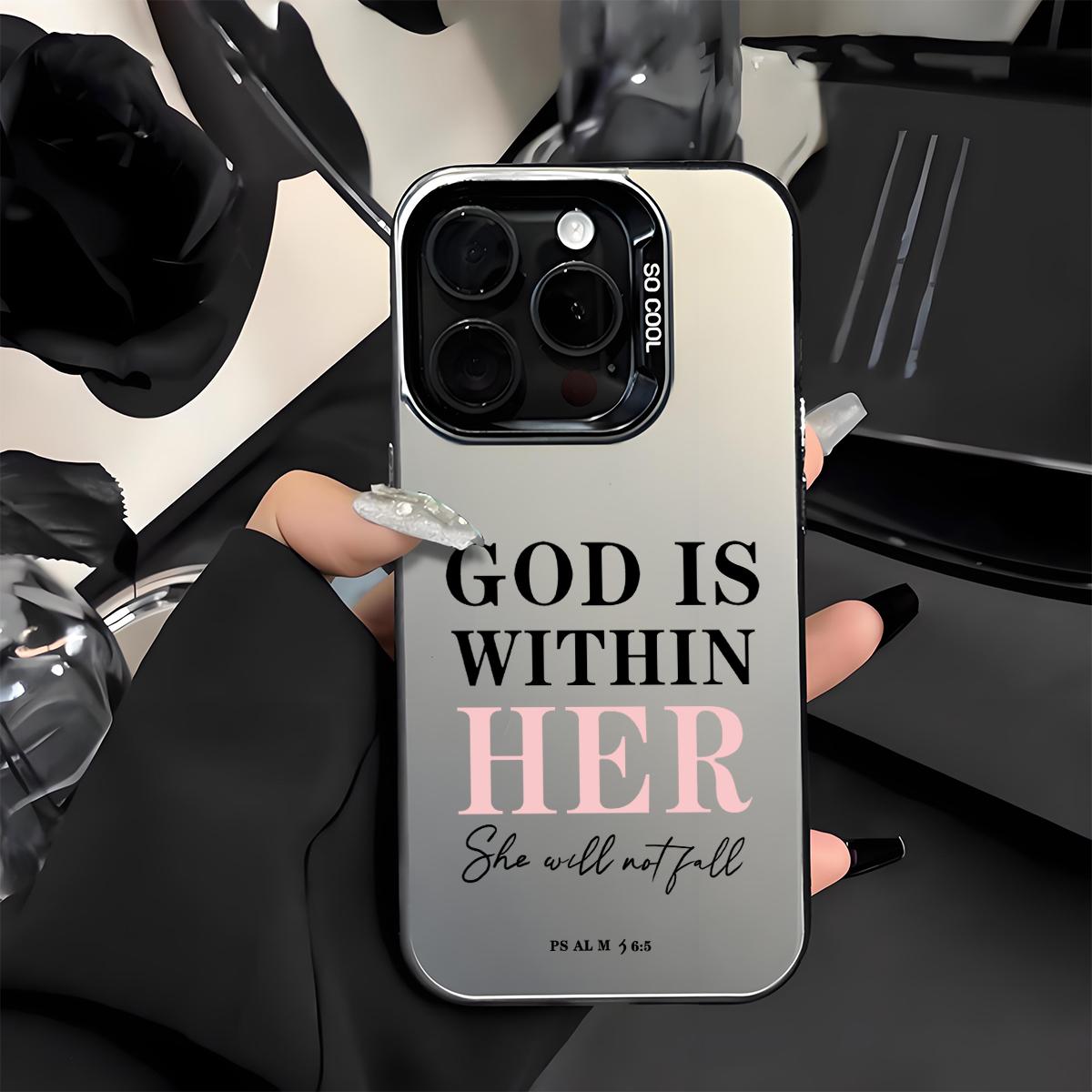 Bible Verse Psalm Pattern Shockproof Protective Case for iPhone 7 8 X Xsmax 11 12 13 14 15 16 17 Pro Max Plus Air XR 16E Matte Cover Christian Unique