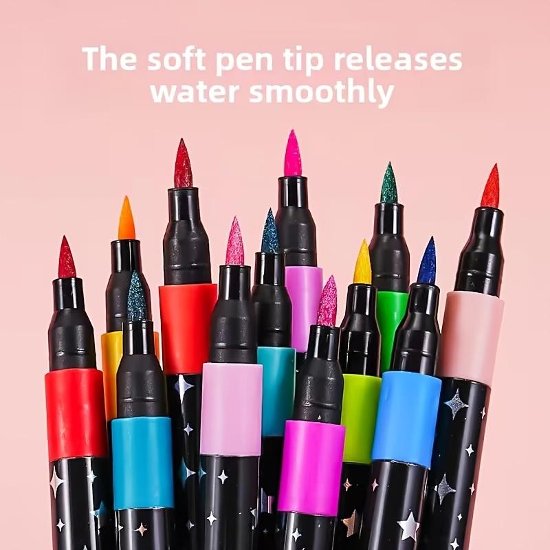 36-Color Flash Marker Set Markers-Glittering Art Pens with Storage Case for Crafts & Card Making