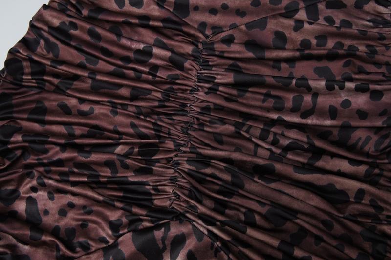 Women Summer Sexy Halter V Neck Backless Leopard Print Bodycon Party Club Evening Long Dress