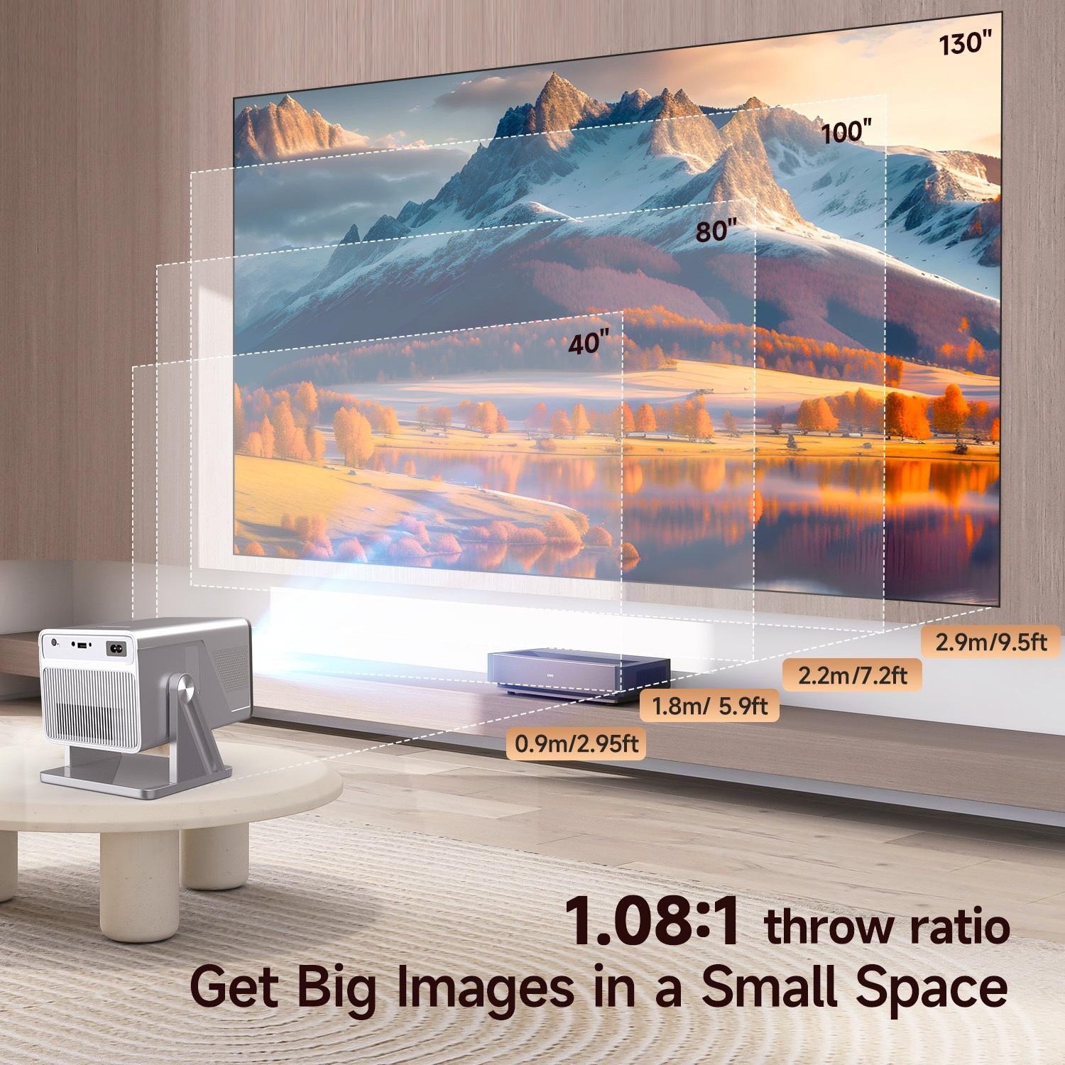 Magcubic X7 Projector 1000ANSI Auto Focus Android 14.0 HiFi Speaker Auto Obstacle Avoidance & Fully Keystone Correction Dual WiFi6 BT5.4 Native 1080P 180° Rotatable Allwinner H726 High-End Home Cinema Audio Movie Night #GLOBAL PICKS