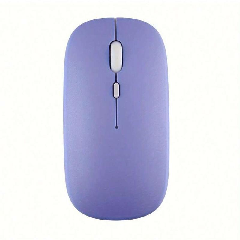 Macaron Color Plastic Wireless Silent Mouse, Universal Wireless Mouse for iPad, Laptop, Android, Windows Tablet, Rechargeable Battery