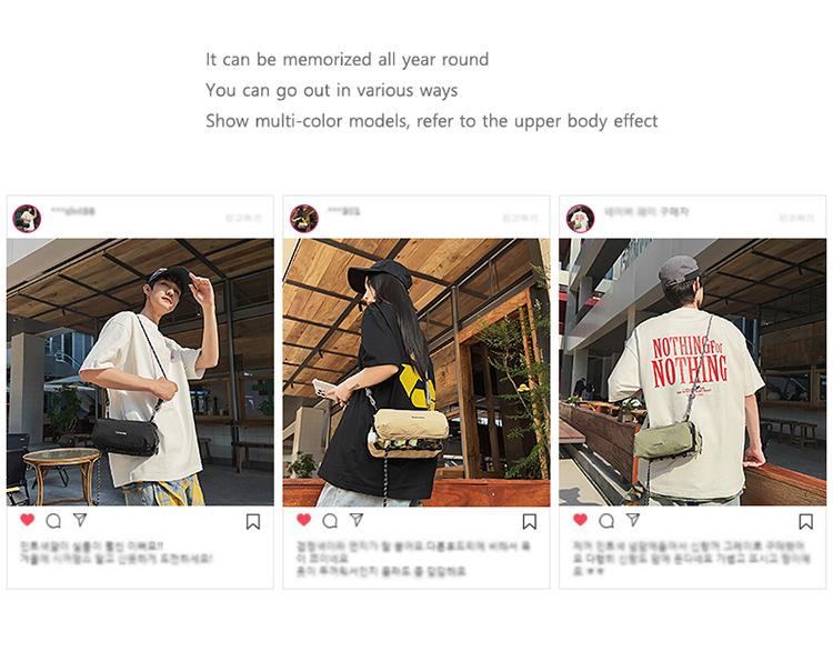 Outdoor Nylon Sling Crossbody Bag, Water Bottle Holder Shoulder Purse, Casual Streetwear Hiking Bag for Men & Women outdoorfun