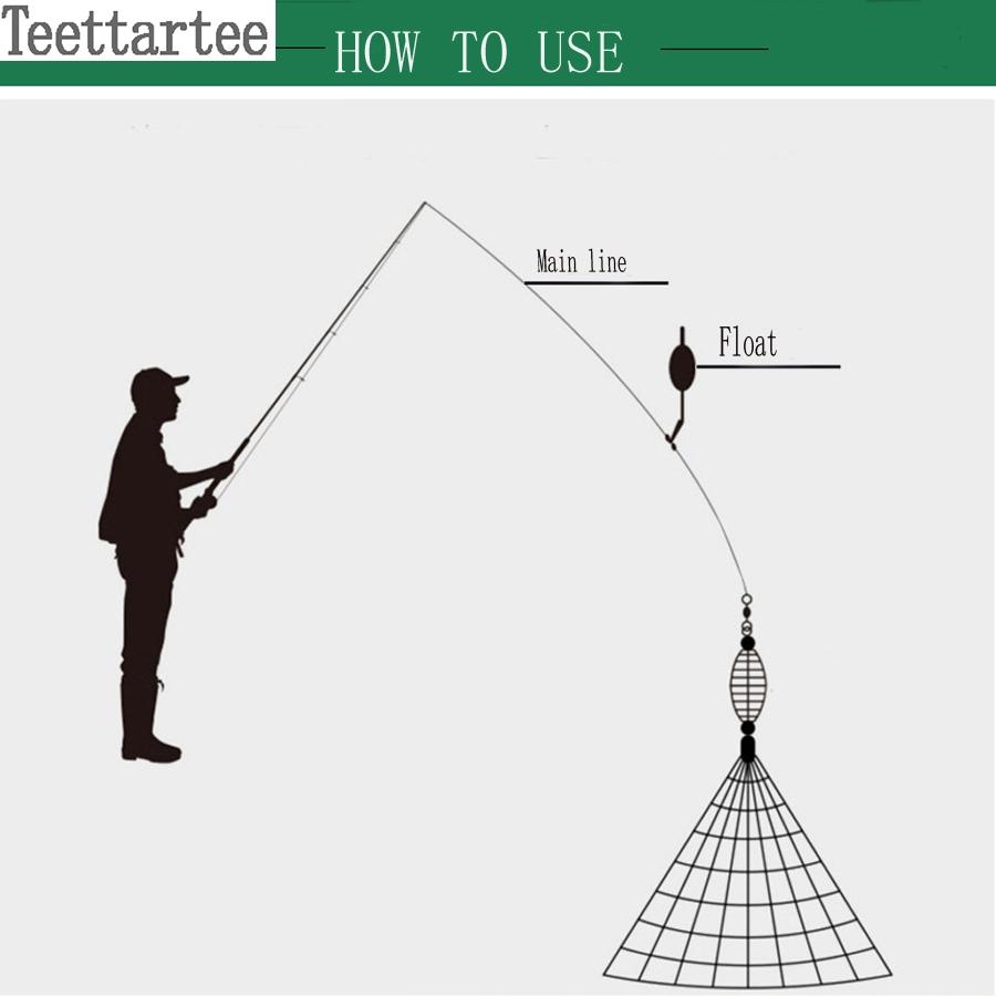 Hand Thrown Fishing Net with Sticky Strip, Spring Handle for Easy Catching, Durable Polyester Mesh, Outdoor Fishing Adventure, Mesh Netting, Fishing Gear