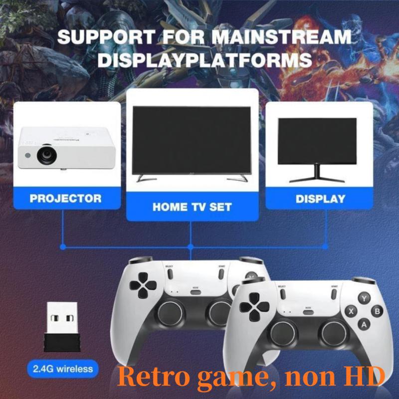 2026 M15 Plus Retro Game Console Upgrade, Includes Game Stick, Wireless Controller, Game Simulator, Perfect for Nostalgia Gaming