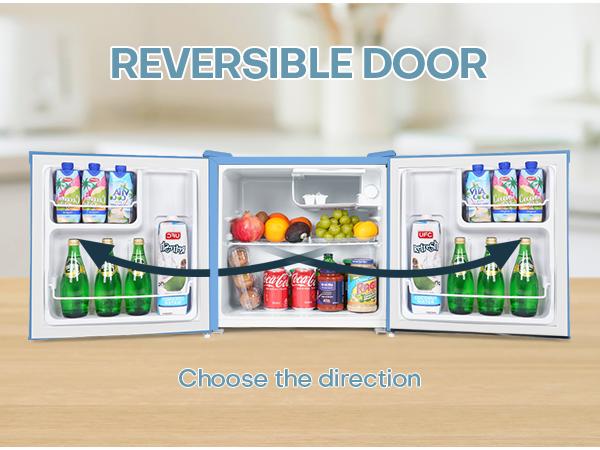 Upstreman mini fridges 1.7 Cu Ft with Freezer FR17 Adjustable Thermostat Energy Saving Low Noise Single Door Compact Refrigerator for Dorm Office Can Bedroom white fridge mini  brands Small pantry drink fridge skincare fridge Portable