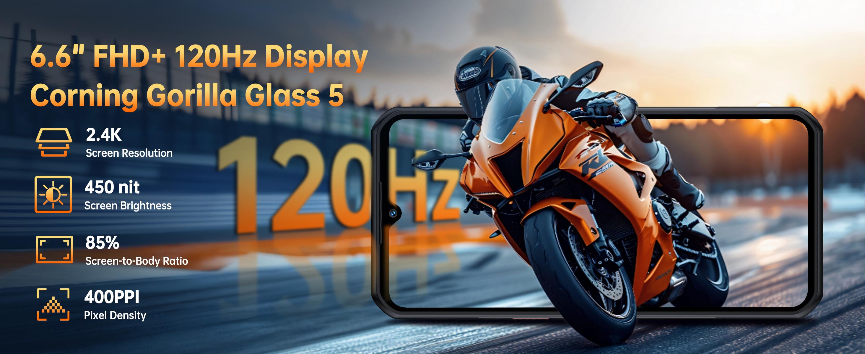 OUKITEL WP55 Pro 5G Rugged Smartphone Unlocked - 48GB+512GB/2TB Android 15 Rugged Cellphones, 6.6''FHD+Display 108MP Rear Camera 11000mAh(33w) Battery Waterproof Phone, IP68/IP69K/NFC/GPS/T-Mobile