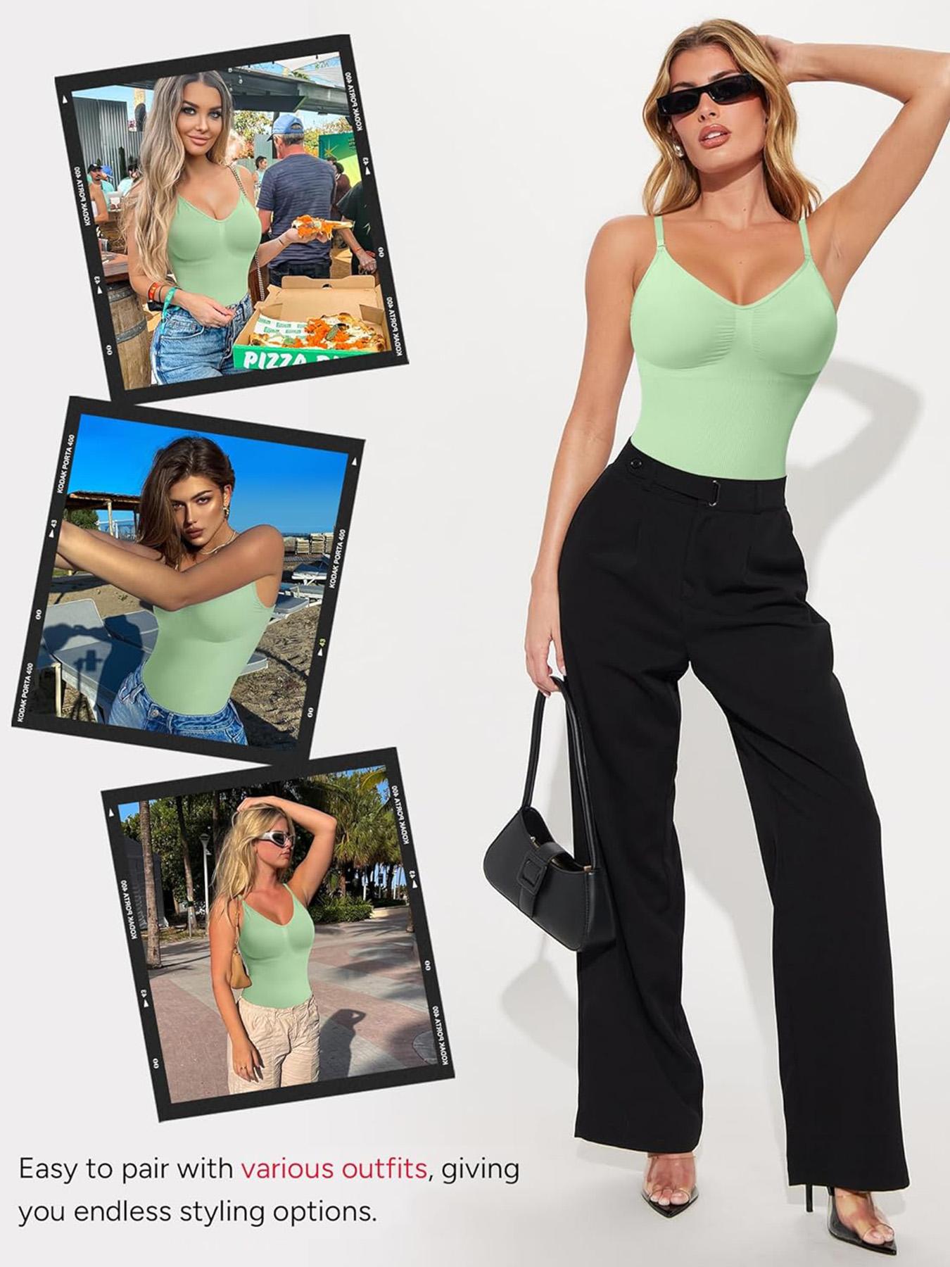 Women's Shapewear Bodysuit, High Elasticity Nylon Fabric, Seamless Design, Adjustable Straps, Tight-Fitting, All Seasons Wear push up bra