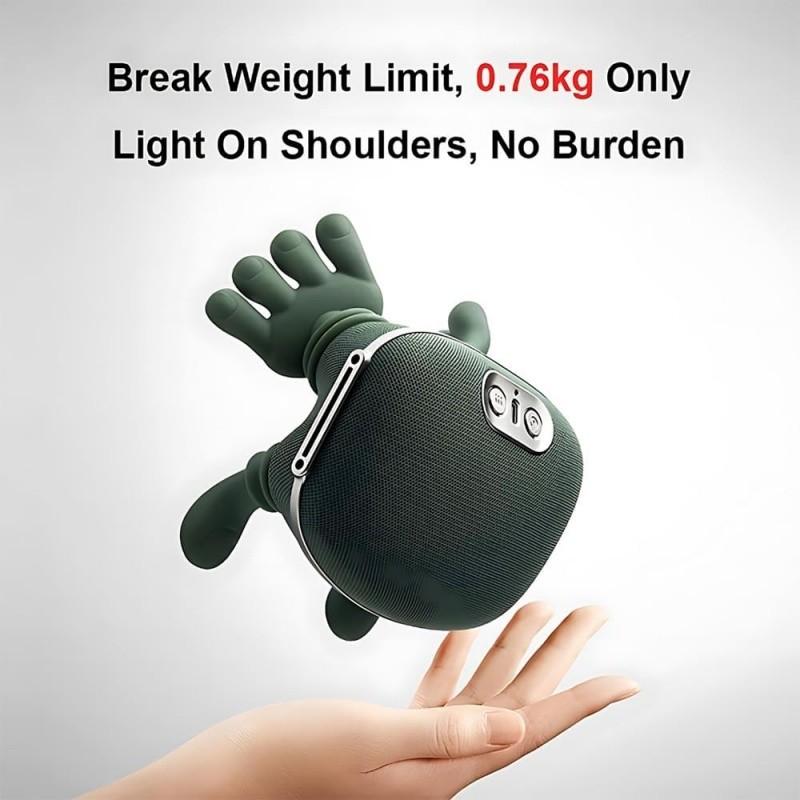 Bionic hand heating massage device, used for deep tissue pain relief, wireless portable electric finger pressure 4D kneading massage, designed to simulate the human hand, suitable for neck/shoulder/hand/leg massage, ideal item for home massage.
